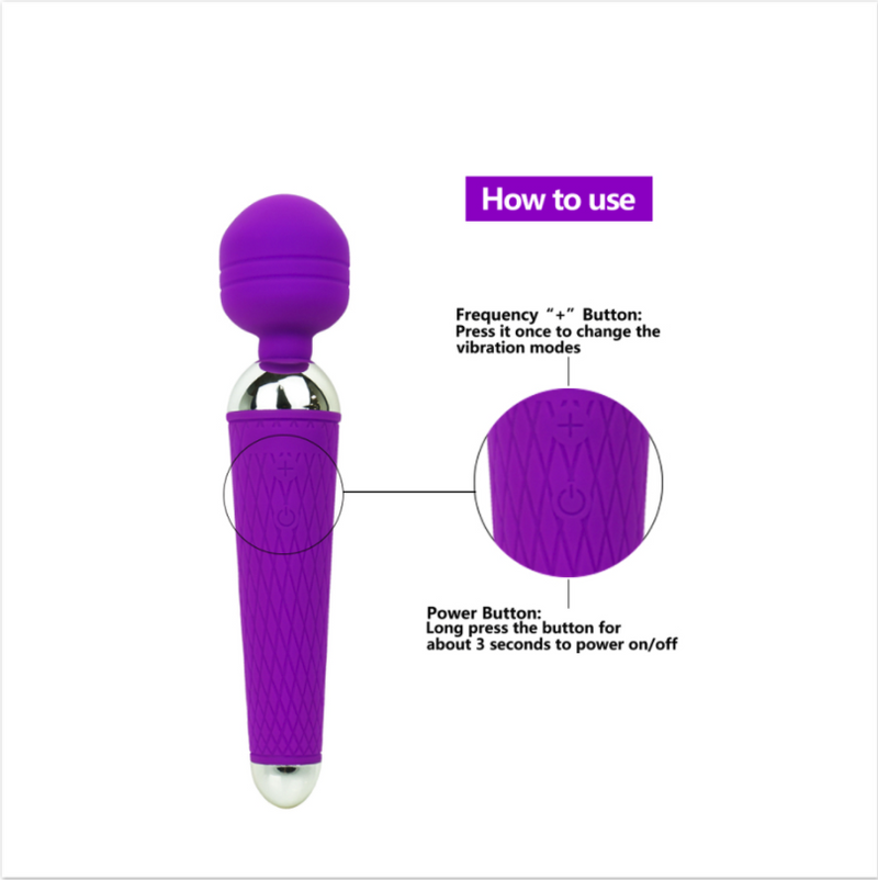 Powerful Magic Wand Vibrator Massager for Women / USB Charge - Your Goods Central