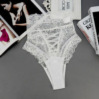 Sexy High Waist Lace Thongs Lingerie - Your Goods Central
