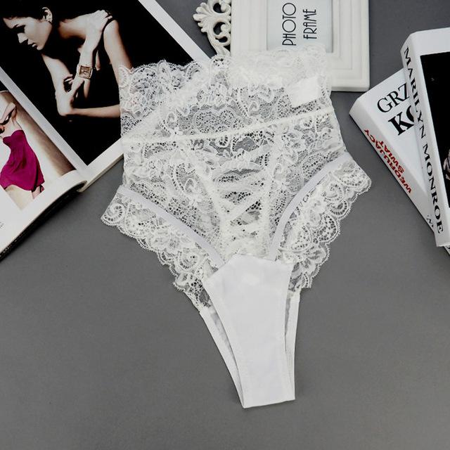 Sexy High Waist Lace Thongs Lingerie - Your Goods Central