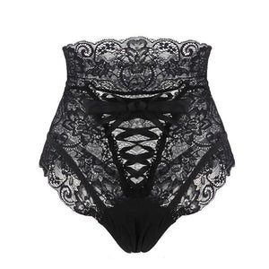 Sexy High Waist Lace Thongs Lingerie - Your Goods Central