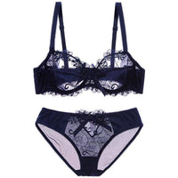 Sexy Embroidered Transparent lace bra - Your Goods Central