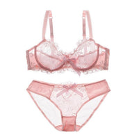 Sexy Embroidered Transparent lace bra - Your Goods Central