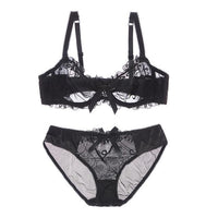 Sexy Embroidered Transparent lace bra - Your Goods Central