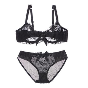Sexy Embroidered Transparent lace bra - Your Goods Central