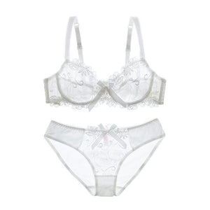 Sexy Embroidered Transparent lace bra - Your Goods Central