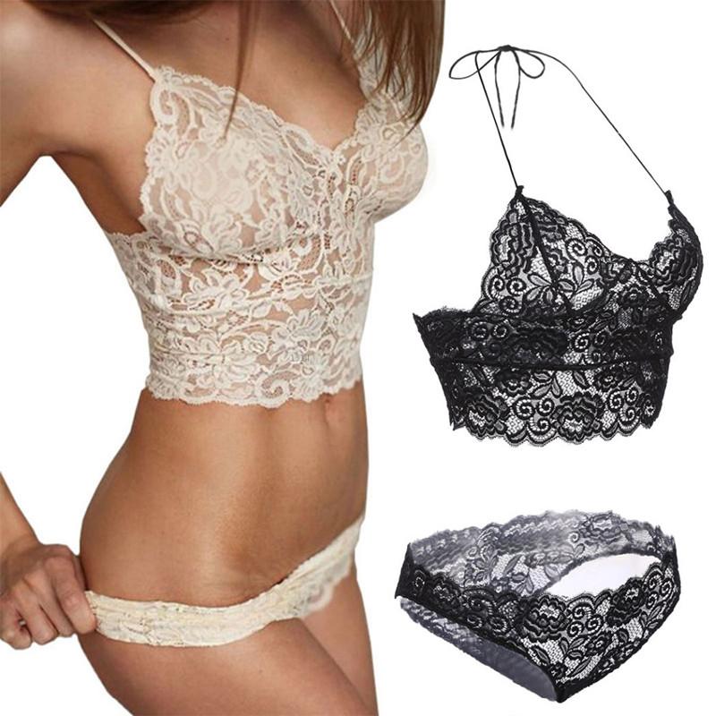 Sexy French  Lace Lingerie Bra and Panty Set - Your Goods Central