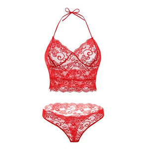 Sexy French  Lace Lingerie Bra and Panty Set - Your Goods Central