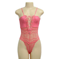 Deep V Lace Bodysuit - Your Goods Central